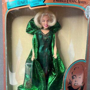 Vintage 1993 Marilyn Monroe Emerald Evening Collector's Series Doll NIB NewinBox